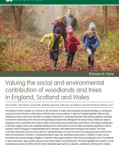 Valuing the Social and Environmental Contribution of Woodlands and Trees in England, Scotland and Wales: Research Note